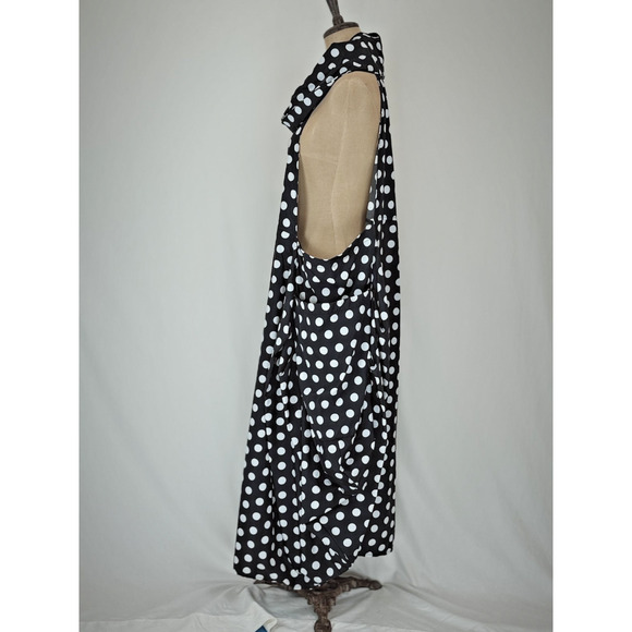 JASON / Comfy USA 2X Black and White Dress Polka Dot BOUTIQUE 2X #0083 - Picture 3 of 11